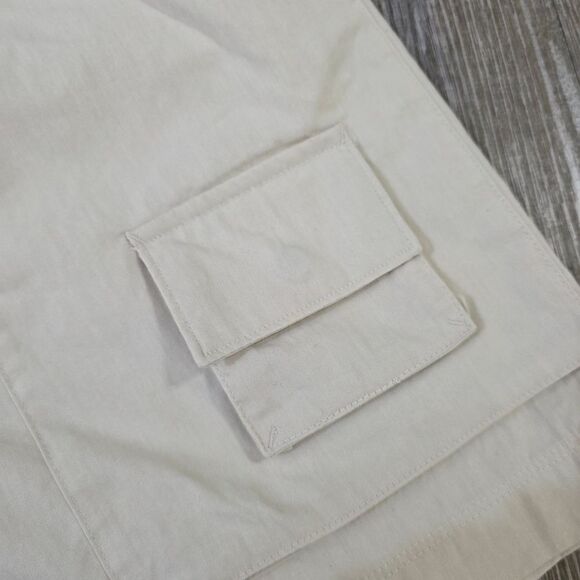 Nike Life Woven Camp Shorts Light Orewood Brown Off-White FN3216-104 Men's Small - Picture 4 of 14